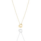 Silver Heart Chain Gold Plated